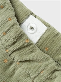 NAME IT Velour Glimmer Bukser Nelly Oil Green